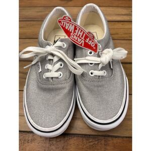 Vans UA Era Sneakers in Silver Canvas True White Men 5 Women 6.5 Unisex NWT